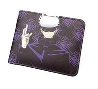 Anime Jujutsu Kaisen Season 2 Wallet Short Bifold Leather Purse Accessory Cosplay Props Halloween, Multicolor, Satoru Gojo