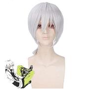 Anime Kagerou Project MekakuCity Actors cosplay wig MEN Silver White Synthetic Hair Konoha haruka Cosplay Wigs + wig cap Wig Cap Project MekakuCity A PL-304