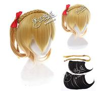 Anime Kagerou Project MekakuCity Actors cosplay wig Synthetic Hair MOMO yellow Cosplay Wigs + wig cap Wig Cap Project MekakuCity A momo wig 325