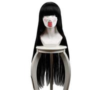 Anime Kakegurui Compulsive Gambler Jabami Yumeko Wig Cosplay Costume Women Black Long Hair Halloween Party Wigs