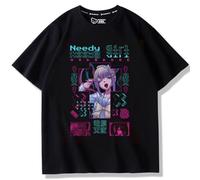 Anime KAngel T-Shirts KAngel Figure Cartoon Cosplay T-Shirt Men and Women 3D Printed Cotton Short Sleeves Casual Summer Manga Tee Top Short Tshirt for Unisex Black