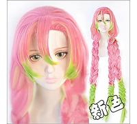 Anime : Kanroji Mitsuri Cosplay Wigs Heat Resistant Synthetic Hair Wig + Wig Cap