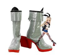 Anime Kantai Collection Shimakaze Cosplay Shoes Party Fancy Red Heel Boots Custom Made For Girls Women 44