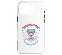 Anime Kawaii Finally Me Trans Pride Pastel Clouds Case for iPhone 16 Pro Max