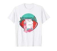 Anime Kawaii Japanese Strawberry Milk Shake Carton T-Shirt