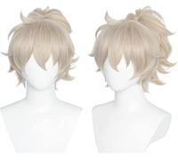 Anime Kazuha's Friend Cosplay Wig, Women Short Hair Wigs for Halloween Costume Party Accesorios