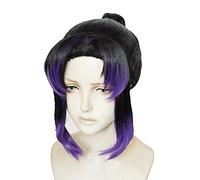 Anime : Kimetsu no Yaiba Kochou Shinobu Cos Hair Wig Heat Resistant Cosplay Costume Wig+ Wig Cap