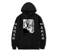 Anime Kirishima Eijiro Hoodie Casual Unisex Japanese Anime Pullover Long Sleeves Black