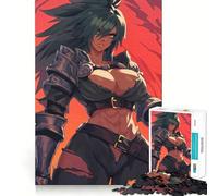 Anime Knight Woman 1000 Piece Jigsaw Puzzle for Adults Mindful Game High Def Print Happy Challenge Thoughtful Gift (38x26cm)