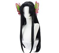 Anime Kochou Kanae Cosplay Wig Halloween wig Butterfly hair accessory,Fiber synthetic wig