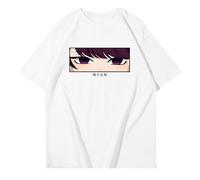 Anime Komi Can't Communicate T-Shirt Harajuku Cartoon Summer Short Sleeve T-Shirt Komi Shouko Cosplay T-Shirt Blouse