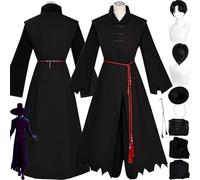 Anime KPop Demon Hunters Saja Boys Jinu Cosplay Costume Outfit Romance Role Play Uniform Complete Set Halloween Party Carnival Dress Up Suit with Wig for Men