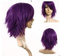 Anime Kuroko no Basket Murasakibara Atsushi Cosplay Wig Long Wavy purple hair with 60cm ponytail Cosplay Purple Wigs + wig cap One Size FQ001A-5