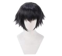 Anime Lady Cosplay Wig For Devil May Cry, Short Black Wig Role Play Wigs, for Halloween Party