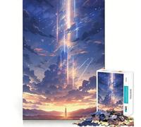 Anime Landscape Colorful Jigsaw Puzzles for Adults1000 Pieces DownTime Game Calm Daily Fun Challenge Nice Art (38x52cm)