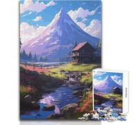 Anime Landscape Mount Fuji Adults 1000 Pieces Puzzle Strategic Thinking Learning Game Ideal Meaningful Gift for Any Event Size 38x52cm