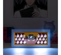 Anime LED Light Box, Manga Shadow Box Frame, Anime Paper Cut Light Box, Table Lamp for Anime Enthusiasts, RGB Multi Color Light, Night Light for Room Decor, Unique Anime Desk Decor (Naruto Uzu)