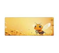 Anime Little Beefloral Print Mousepad Laptop Keyboard Mat Large Mouse Pad With Stitched Edges Long Non-Slip Rubber Base Spring Desk Pad For Office Home Desk Decor, 31.5" X 11.8"