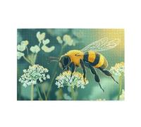 Anime Little Bees Gather Nectar 1000 Piece Jigsaw Puzzles For Adults Wooden Puzzles For Adults Gifts Home Decor