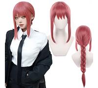 Anime Long Orange Pink Cosplay Wigs for Halloween Costume Party Adult Hair Wig