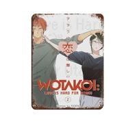 Anime Love Is Hard for Otaku 3 Retro Poster Metal Tin Sign Chic Art Retro Iron Painting Bar People Cave Cafe Family Garage Poster Wall Decoration 12x16inch(30x40cm)