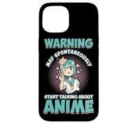 Anime Lover Manga Fan Japanese Otaku Cosplayer Warning Case for iPhone 15