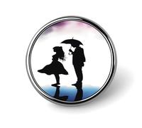 Anime Lovers Silhouette Backpack Pin Cute Brooch Decoration Brooches for Women Mens Lapel Pins for Suits Fashion Button Badges for Hat Backpacks Purses Jackets Shirt Suit Lapels-Square