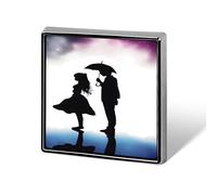 Anime Lovers Silhouette Backpack Pin Cute Brooch Decoration Brooches for Women Mens Lapel Pins for Suits Fashion Button Badges for Hat Backpacks Purses Jackets Shirt Suit Lapels-Square