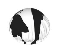 Anime lovers silhouette Shower Cap Reusable Waterproof Shower Bonnet for Women Men Elastic Band Bath Hair Hat Double Layered Washable Bath Cap for All Hairstyles, Travel-Friendly