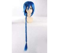 Anime Magi Aladdin Blue Long Wig Cosplay Costume Men Heat Resistant Synthetic Hair Halloween Party Wigs+ Wig Cap One Size as the picture show