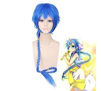 Anime Magi Aladdin Blue Long Wig Cosplay Costume Men Women Heat Resistant Synthetic Hair Halloween Party Role Play Wigs