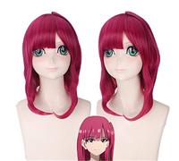 Anime Magi Morgiana Cosplay Wigs Women Medium Long Red Synthetic Hair for Halloween Christmas Party Girl Female Costume Wig