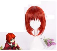 Anime Mahoutsukai no Yome Hatori Chise Cosplay Wig Short Orange Red Heat Resistant Synthetic Hair Wig + Wig Cap