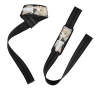 Anime Maid Fitness Lifting Straps Power Workouts Working Out Gym Accessories for Weightlifting, Bodybuilding, Strength Training