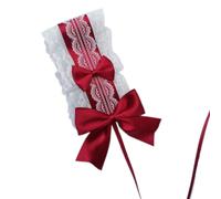Anime Maid Headband for Girls Ruffle Lace Headband with Ribbon Bowknot Show Fashion Women Hairband Headwear