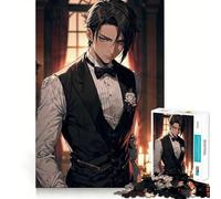 Anime Man in Tuxedo Jigsaw Puzzles for Adults 1000 Piece Strong Memory Pastime Game Joyful Challenge Thoughtful Gift (38x26cm)