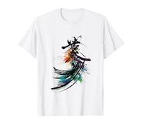 Anime Manga Abstract Motif Drawing Art Flowers Anime T-Shirt