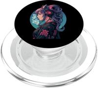 Anime Manga Cyberpunk Aesthetic Techwear Harajuku Kitsune PopSockets PopGrip for MagSafe