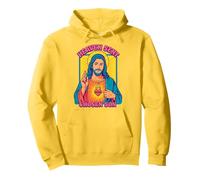 Anime Manga Jesus Sacred Heart Christian Pop Art Yellow Pullover Hoodie