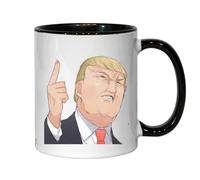 Anime Manga Style Donald Trump Ceramic Tea Coffee Mug Black