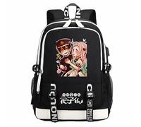 Anime Manga Toilet-bound Hanako-kun Black Oxford Cloth Cartoon Backpack School College Bag for Fans Cosplay Gift