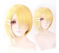 Anime Maou Sama Retry Aku Cosplay Wig Short Gradient Heat Resistant Synthetic Hair Wig (Only Wig) + Wig Cap