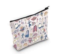 Anime Merch Gift Anime Makeup Bag for Anime Fans Japanese Anime Gift Castle Gift Anime Movie Character Zipper Pouch (Anime Bag)