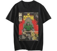 Anime MF All Doom Graphics Print Men T Shirt Men's Casual Crew Neck Men T Shirts Oversized Short Sleeve Tee Shirt Streetwear Unisex Tops Black