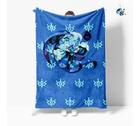 Anime Mil Blanket with Keychain,Soft Throw Blanket All Season Warm Light Weight Cozy Plush Blankets for Home Bedroom Sofa Chair Travel. (D, 30 * 40in)