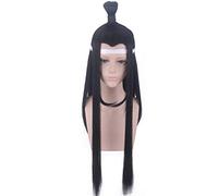 Anime Mo Dao Zu Shi Grandmaster Of Demonic Cultivation Wei Wuxian Cosplay Wig Antiquity Costume Wig With Headband PL-512