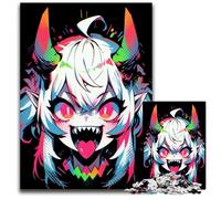 Anime Monster Girl Jigsaw Puzzles 1000 Pieces for Adults Puzzles for Adults Ideal for Lover Perfect Christmas New Year Valentine's Gift 1000 PCS(38x26cm)