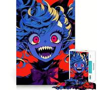 Anime Monster Girl Jigsaw Puzzles for Adults 1000 Pieces Unwind Game Firm Edge Playful Challenge Wall Display (38x26cm)