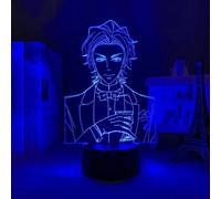 Anime Moriarty The Patriot Albert James Moriarty lamp Cool 3D Illusion Night Lamp Home Room Decor Acrylic LED Light Xmas Gift Lamps(16 Colors with Rem