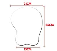 Anime Mouse Pad Genshin Impact Jean 3D Mouse Pad Anime with Wrist Support,Silicone Backing Cute Gel Mouse Pad with Wrist Rest Non-Slip 3D Mouse Pad（H）